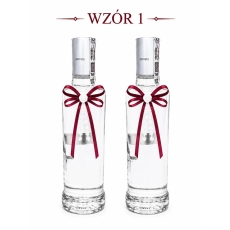 ZAWIESZKA NA BUTELKĘ KORONKA BORDO/BIEL 20 SZT-10146