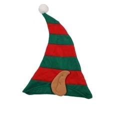 CZAPKA ELFA Z USZAMI 34x48cm ELF SKRZAT LAS ŚWIĘTA-1016