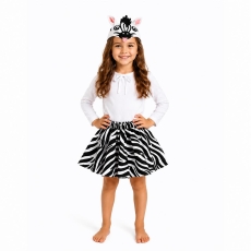 Zestaw Zebra czapka i spódniczka komplet-10318