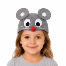 CZAPKA MYSZKA SZCZUREK SZARA MYSZKA MIKI-10371