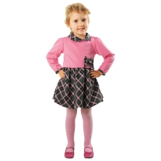 ELEGANCKA SUKIENKA RÓZOWA Z KOŁNIERZYKIEM 98/104-2010