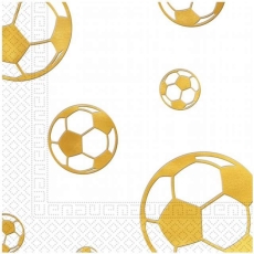 Serwetki tłoczone "Football Gold", roz33x33cm,20sz-4892