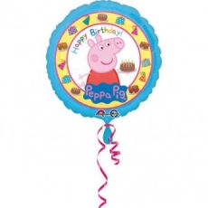 BALON FOLIOWY ŚWINKA PEPPA OKRĄGŁY 43cm~18"-6790