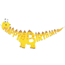 BANER HAPPY BIRTHDAY DINOZAUR 300cm URODZINY PARTY-7509