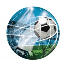 TALERZYKI PAPIEROWE SOCCER FANS 23cm, 8szt -7532