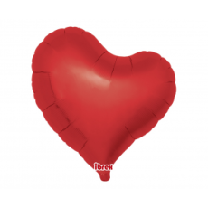 BALON FOLIOWY SERCE CZERWONE 1szt WALENTYNKI -7832