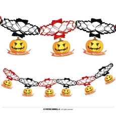 GIRLANDA DYNIE HALLOWEEN 15x200cm CZERWONO CZARNA-8105