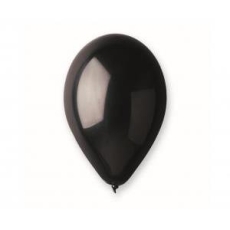 BALON G110 PASTEL CZARNY 100szt URODZINY KARNAWAŁ-8171