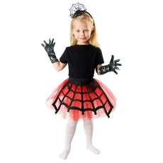 ZESTAW HALLOWEEN II: spódniczka, rękawiczki opaska-8204