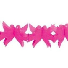 Girlanda "Gołąbki" (różowe) -24,5*16*550-8416