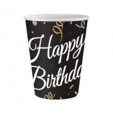 Kubeczki papierowe B&C Happy Birthday, 250 ml/ 6-8465