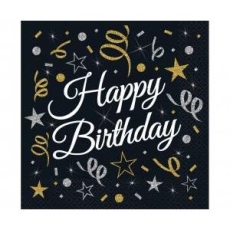 Serwetki B&C Happy Birthday, certyfikat FSC, 33x33-8491