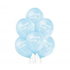 Balony D11 Chrzest Święty niebieskie 6 szt.-9095