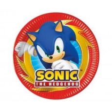 Talerzyki papierowe Sonic next generation 20cm 8sz-9108