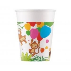 Kubeczki papierowe Jungle Balloons FSC 200 ml 8szt-9122