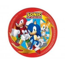 Talerzyki papierowe Sonic next generation 23cm 8sz-9137
