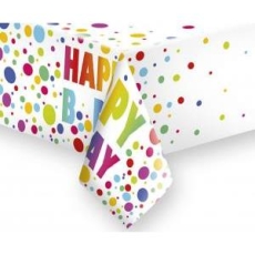 Obrus papierowy Happy Birthday 120x180 cm1 1szt.-9158