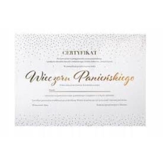 Certyfikat Wieczór Panieński rose gold-9185