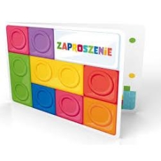 Zaproszenie na imprezę Klocki 6szt.-9190