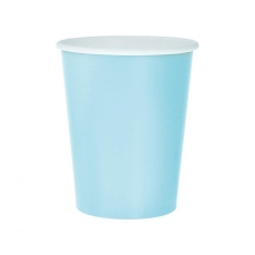 Kubeczki papierowe błękitne jasnoniebieskie 250ml-9237