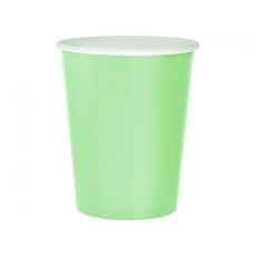 Kubeczki papierowe miętowe 250ml/14szt. Urodziny-9278