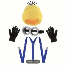 Zestaw Minionek czapka gogle żółty -9292