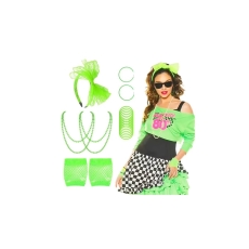 Zestaw 6-częściowy NEON zielony -9346