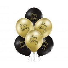 Balony D11 Happy Birthday 1C2S, 6 szt.-9486