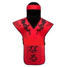 ZESTAW NINJA CZERWONY 3 CZĘŚCIOWY WOJOWNIK-9531