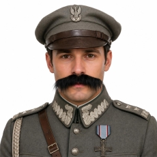 WĄSY MARSZAŁKA CZARNE PIŁSUDSKI GENERAŁ -9762