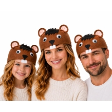 CZAPKA BÓBR LAS ZWIERZĘ KAPIBARA CHOMIK GERWAZY-9950
