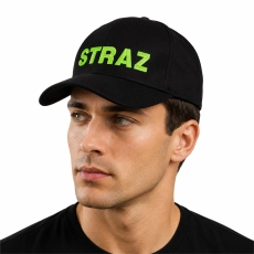 CZAPKA Z DASZKIEM STRAŻ CZARNA POŻAR STRAŻAK -9995