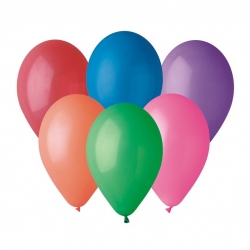 Balon A80 pastel 9" różnokolorowy/100 szt.-4374