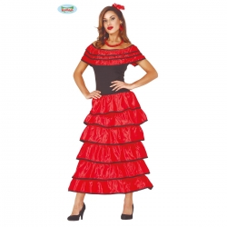 STRÓJ DLA DOROSŁYCH SUKIENKA FLAMENCO ROZM. M-4571
