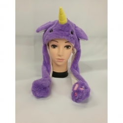 CZAPKA KIGURUMI-JEDNOROŻEC PODNOSZONE USZY-5388