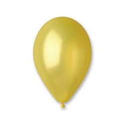Zestaw Balonów Metalicznych Żółtych 10szt-5564