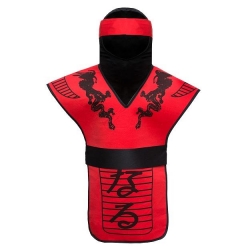 ZESTAW NINJA CZERWONY 3 CZĘŚCIOWY WOJOWNIK-5646