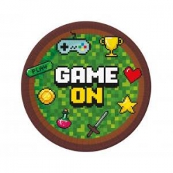 TALERZYKI PAPIEROWE GAME ON 6 szt-8001