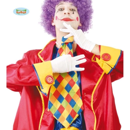 KRAWAT KLAUNA KOLOROWE KWADRACIKI CYRK CLOWN-2389