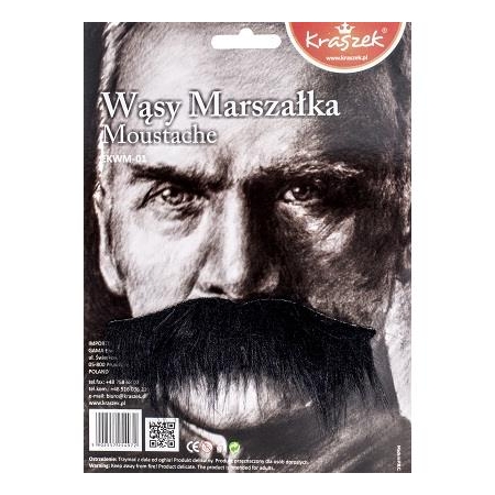 WĄSY MARSZAŁKA CZARNE PIŁSUDSKI GENERAŁ -2873