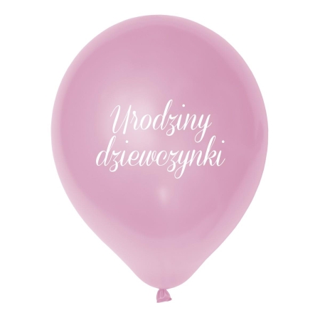 Balony Urodziny Dziewczynki 12" 6szt.-3690