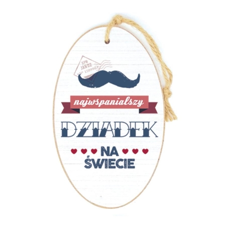 TABLICZKA OWALNA NAJWSPANIALSZY DZIADEK-4463