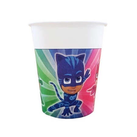 Kubeczki papierowe PJ Masks, 200ml, 8szt-4804