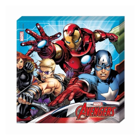 SERWETKI PAPIEROWE MIGHTY AVENGERS rozm.33x33cm-4856