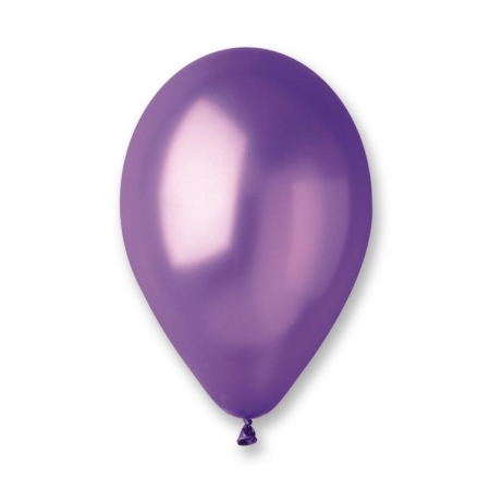 BALON FIOLETOWY 100szt.METALIZOWANY URODZINY -5319