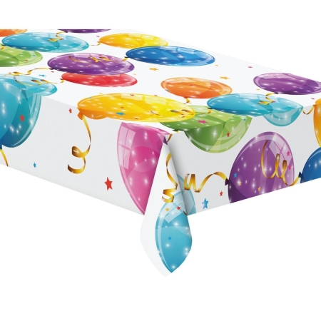 OBRUS PLASTIKOWY KOLOROWE BALONY 120x180 cm-6431