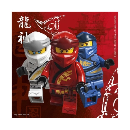 SERWETKI PAPIEROWE LEGO NINJAGO 33x33cm,16szt.-7180