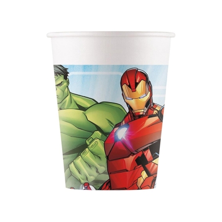 KUBECZKI PAPIEROWE AVENGERS MARVEL 200ml/8szt-7725