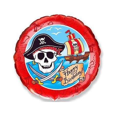 BALON FOLIOWY PIRACKIE PARTY 18" JACK SPAROW MORZE-7751