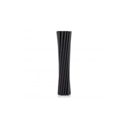 RURKI SŁOMKI PAPIEROWE CZARNE 6x197mm 100szt -8065